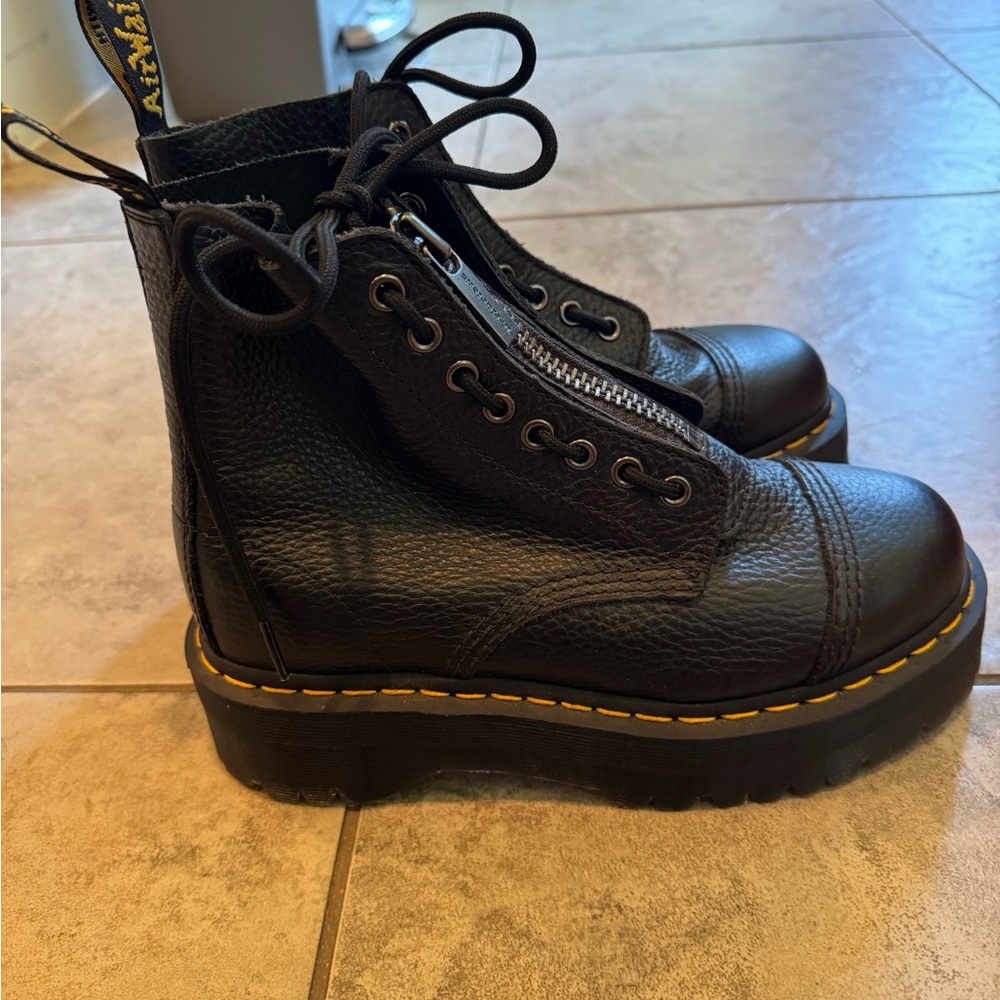 Dr. Martens Black Leather Sinclair Boots